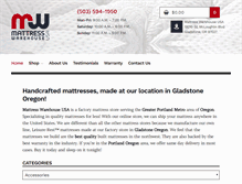 Tablet Screenshot of mattresslw.com